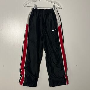 Vintage Nike Windbreaker Black Red & White Outerwear Pants Youth Boys Size Large